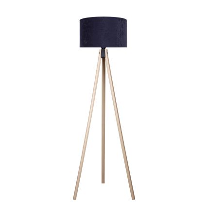 Brilagi - Lattiavalaisin VELVET 1xE27/60W/230V beige/sininen