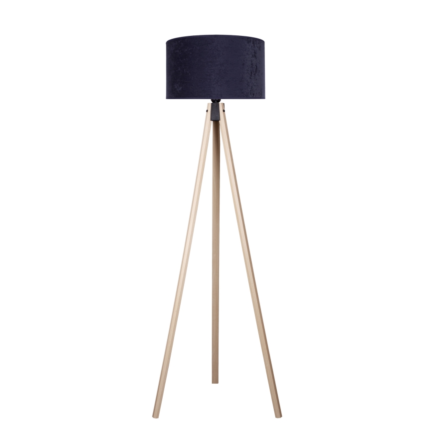 Brilagi - Lattiavalaisin VELVET 1xE27/60W/230V beige/sininen