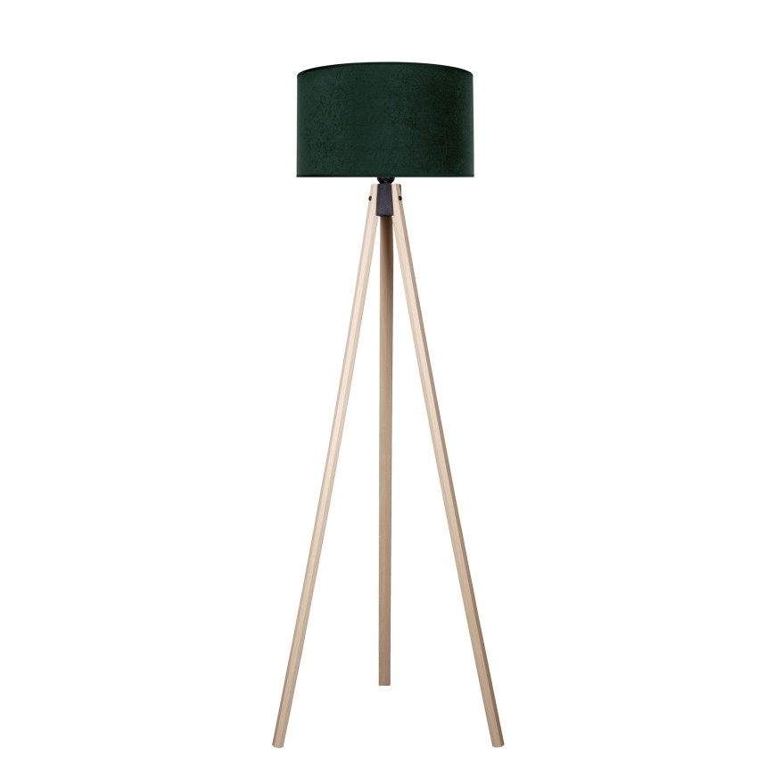 Brilagi - Lattiavalaisin VELVET 1xE27/60W/230V beige/vihreä