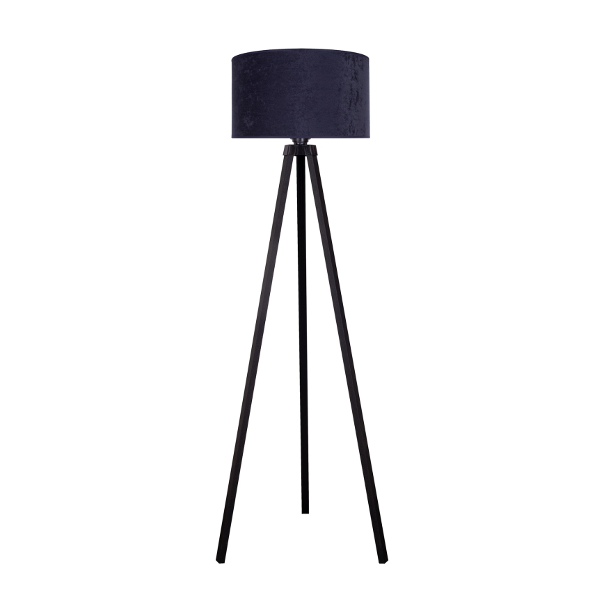 Brilagi - Lattiavalaisin VELVET 1xE27/60W/230V musta/sininen