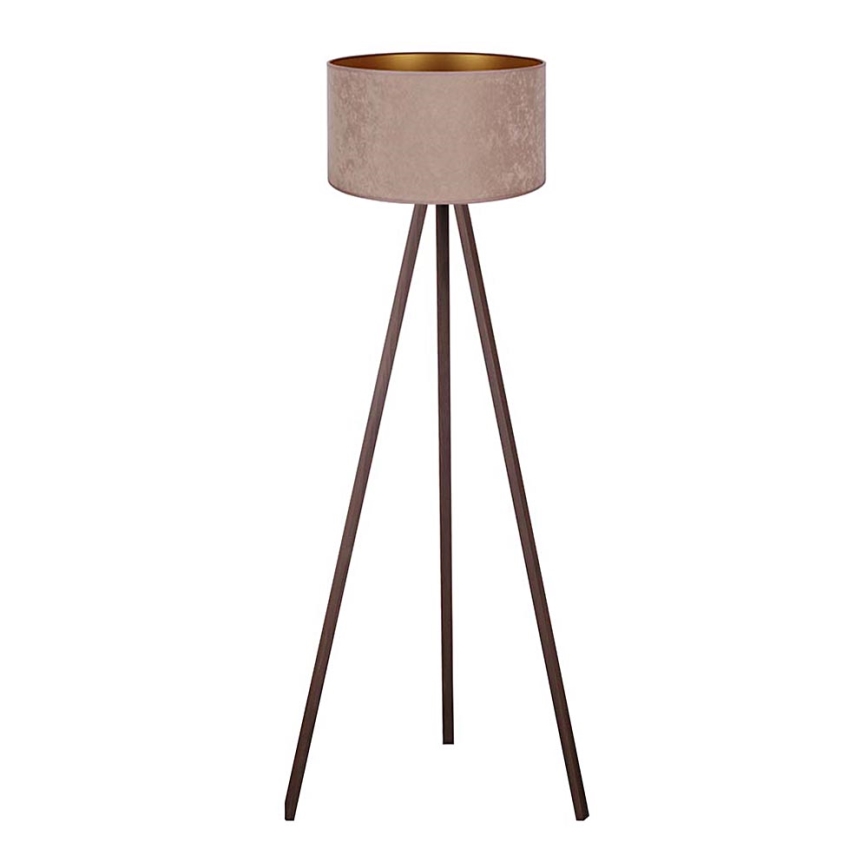 Brilagi - Lattiavalaisin VELVET 1xE27/60W/230V ruskea/beige