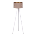 Brilagi - Lattiavalaisin VELVET 1xE27/60W/230V valkoinen/beige
