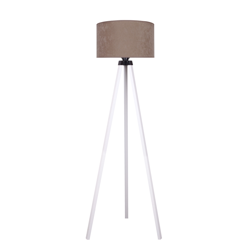 Brilagi - Lattiavalaisin VELVET 1xE27/60W/230V valkoinen/beige