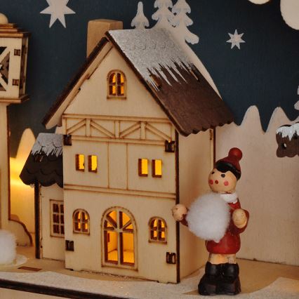 Brilagi - LED-adventtikalenteri LED/2xAA mänty