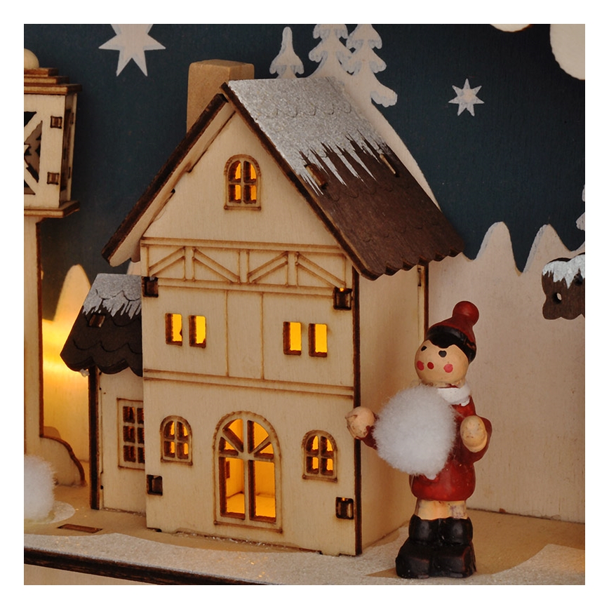 Brilagi - LED-adventtikalenteri LED/2xAA mänty