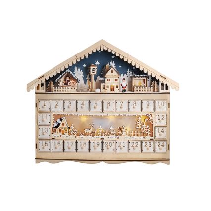 Brilagi - LED-adventtikalenteri LED/2xAA mänty