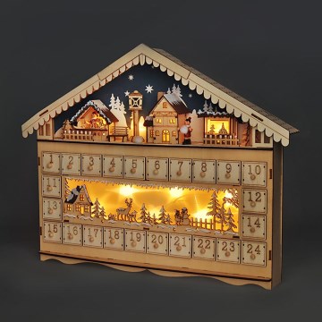 Brilagi - LED Adventtikalenteri LED/2xAA puu
