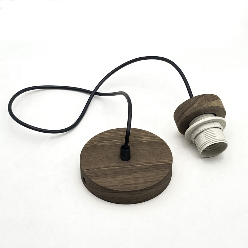 Brilagi - LED Ripustettava kattovalaisin ANTHONY 1xE27/60W/230V tammi-pähkinä/valkoinen