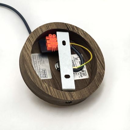 Brilagi - LED Ripustettava kattovalaisin ANTHONY 1xE27/60W/230V tammi-pähkinä/valkoinen