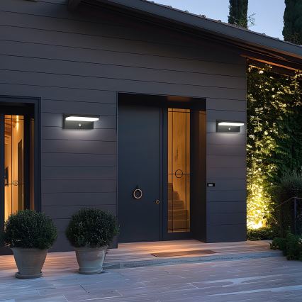 Brilagi - LED aurinkokennoseinävalaisin anturilla SUN SENSE LED/10W/3,7V 4000 mAh IP44