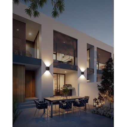 Brilagi - LED aurinkokenno seinävalo anturilla SOLAR CUBE LED/2W/3,2V IP54