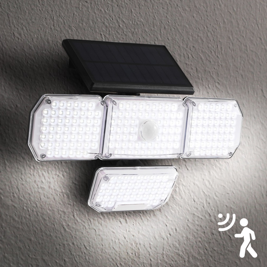 Brilagi - LED Aurinkopaneelivalaisin liike- ja hämärätunnistimella WALLIE LED/5W/5,5V 2400 mAh IP65