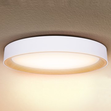 Brilagi - LED-himennettävä kattovalaisin LARIOS LED/72W/230V, valkoinen, halkaisija 59 cm + kaukosäädin