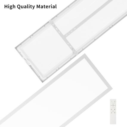 Brilagi - LED-himennettävä kylpyhuoneen kattovalaisin FRAME SMART LED/50W/230V 120x30 cm 3000-6000K IP44 hopea + kauko-ohjain