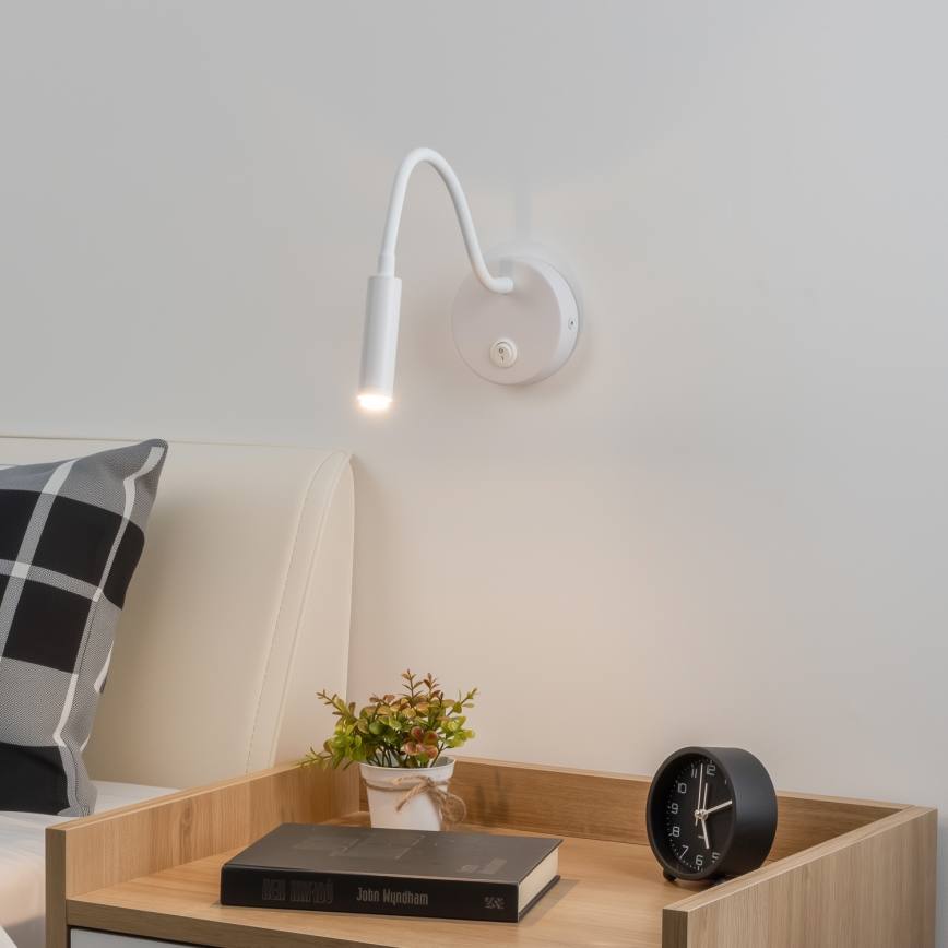 Brilagi - LED Himmennettävä joustava seinälamppu MAYA 1xG9/4W/230V valkoinen 2700-6500K Wi-Fi Tuya