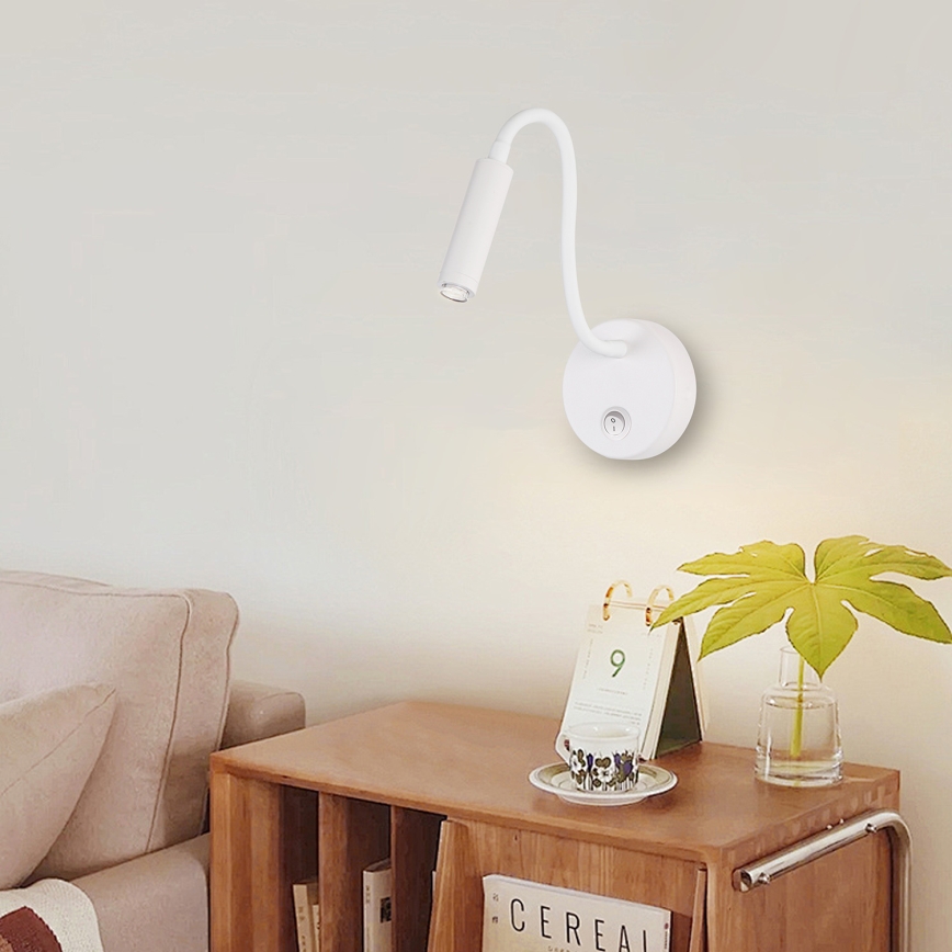 Brilagi - LED Himmennettävä joustava seinälamppu MAYA 1xG9/4W/230V valkoinen 2700-6500K Wi-Fi Tuya