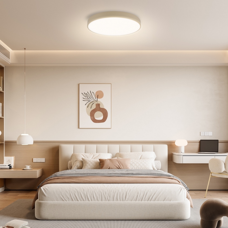 Brilagi - LED Himmennettävä katto valaisin POOL LED/60W/230V 3000-6000K Ø 50 cm beige + kaukosäädin