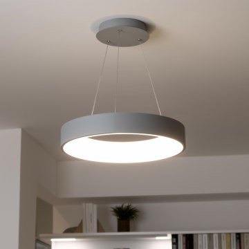 Brilagi - LED Himmennettävä kattokruunu johdossa FALCON LED/40W/230V 3000-6500K harmaa + kauko-ohjain