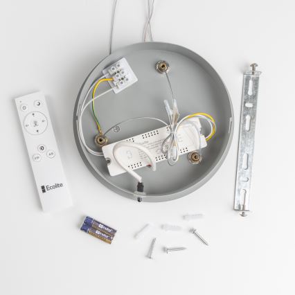 Brilagi - LED Himmennettävä kattokruunu johdossa FALCON LED/40W/230V 3000-6500K harmaa + kauko-ohjain