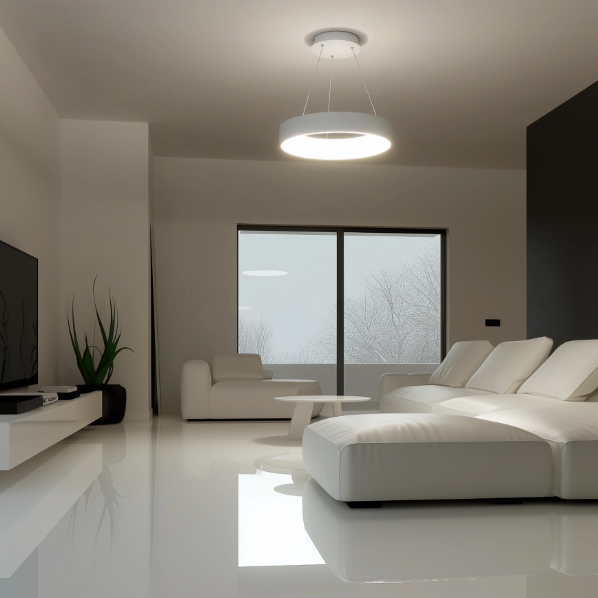 Brilagi - LED Himmennettävä kattokruunu johdossa FALCON LED/40W/230V 3000-6500K valkoinen + kauko-ohjain