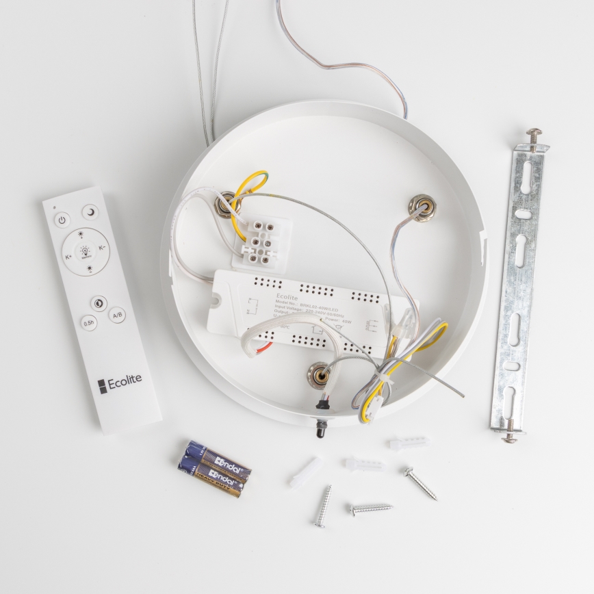 Brilagi - LED Himmennettävä kattokruunu johdossa FALCON LED/40W/230V 3000-6500K valkoinen + kauko-ohjain