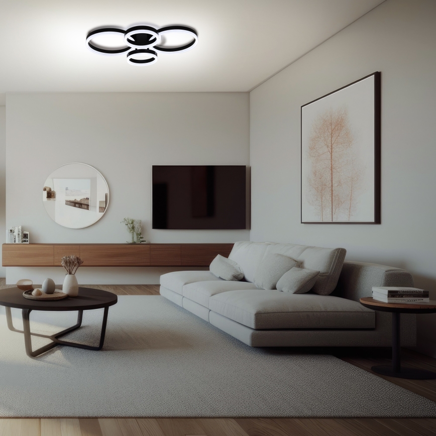 Brilagi - himmennettävä LED-kattovalaisin ORBITS LED/49W/230V 3000-6000K + kaukosäädin