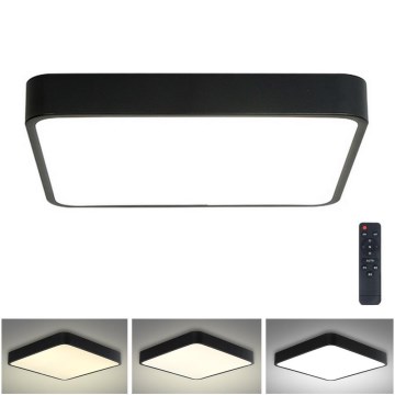 Brilagi - LED himmennettävä kattovalaisin POOL LED/36W/230V 3000-6000K 40x40 cm musta + kaukosäädin