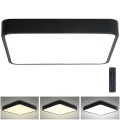 Brilagi - LED himmennettävä kattovalaisin POOL LED/48W/230V 3000-6000K 50x50 cm musta + kaukosäädin