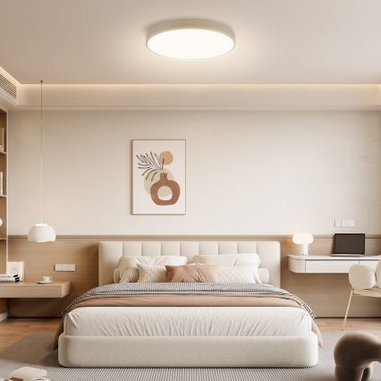 Brilagi - LED Himmennettävä kattovalaisin POOL SMART LED/60W/230V 3000-6000K 50 cm Wi-Fi Tuya beige + kaukosäädin