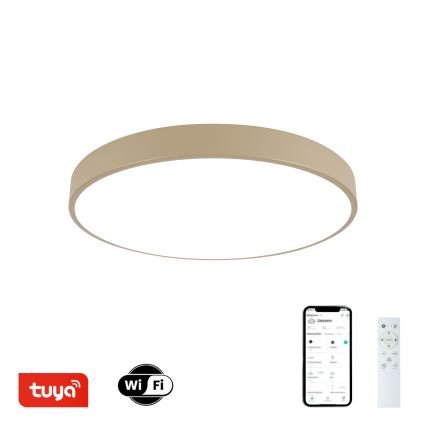 Brilagi - LED Himmennettävä kattovalaisin POOL SMART LED/60W/230V 3000-6000K 50 cm Wi-Fi Tuya beige + kaukosäädin