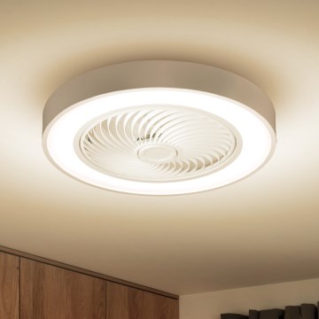 Brilagi - LED Himmennettävä kattovalaisin tuulettimella LED/30W/230V 3000-6500K valkoinen + kauko-ohjaus