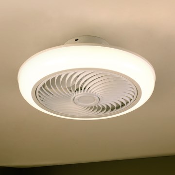 Brilagi - LED Himmennettävä kattovalaisin tuulettimella LED/30W/230V 3000-6500K valkoinen + kauko-ohjaus