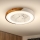 Brilagi - LED Himmennettävä kattovalaisin tuulettimella LED/30W/230V 3000-6500K valkoinen/tammi + kauko-ohjaus