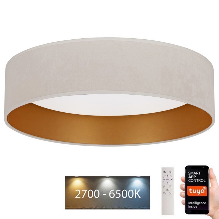 Brilagi - LED Himmennettävä kattovalaisin VELVET SMART LED/24W/230V d. 45 cm 2700-6500K Wi-Fi Tuya + kaukosäädin