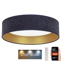 Brilagi - LED Himmennettävä kattovalaisin VELVET SMART LED/24W/230V d. 45 cm 2700-6500K Wi-Fi Tuya sininen/vihreä + kaukosäädin