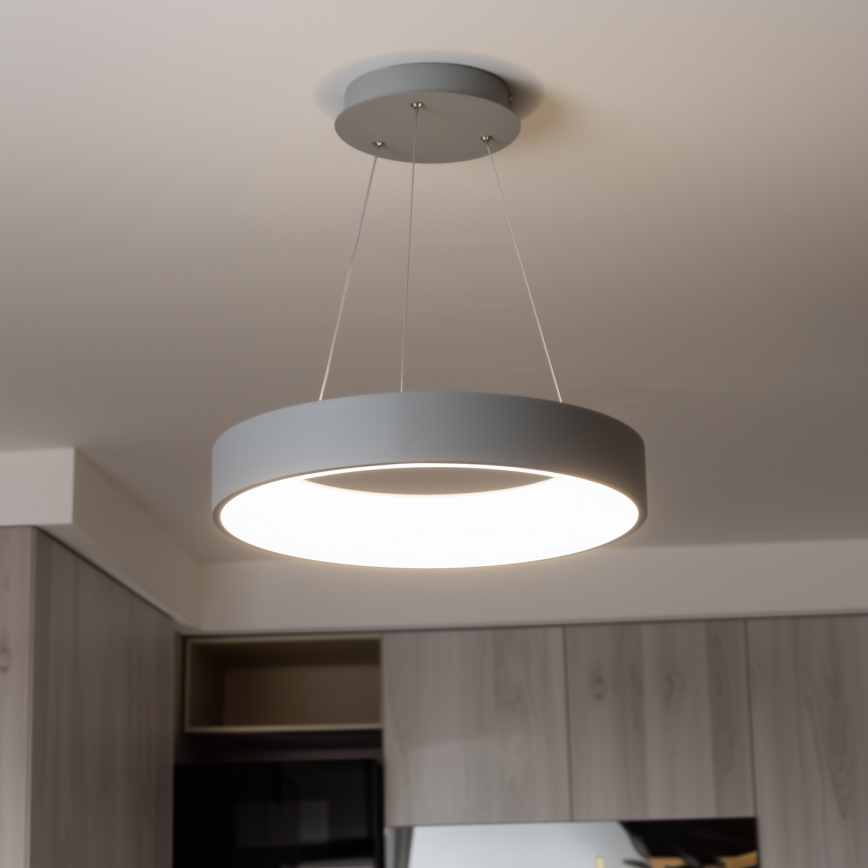 Brilagi - LED Himmennettävä kattovalo johdossa FALCON LED/80W/230V 3000-6500K halk. 60 cm harmaa + kaukosäädin