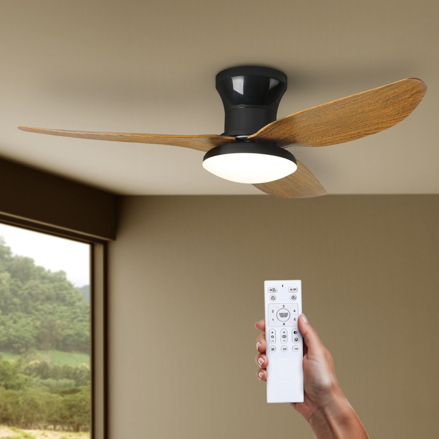 Brilagi - LED himmennettävä kattovalo LED/30W/230V 3000-6500K musta/ruskea + kauko-ohjaus