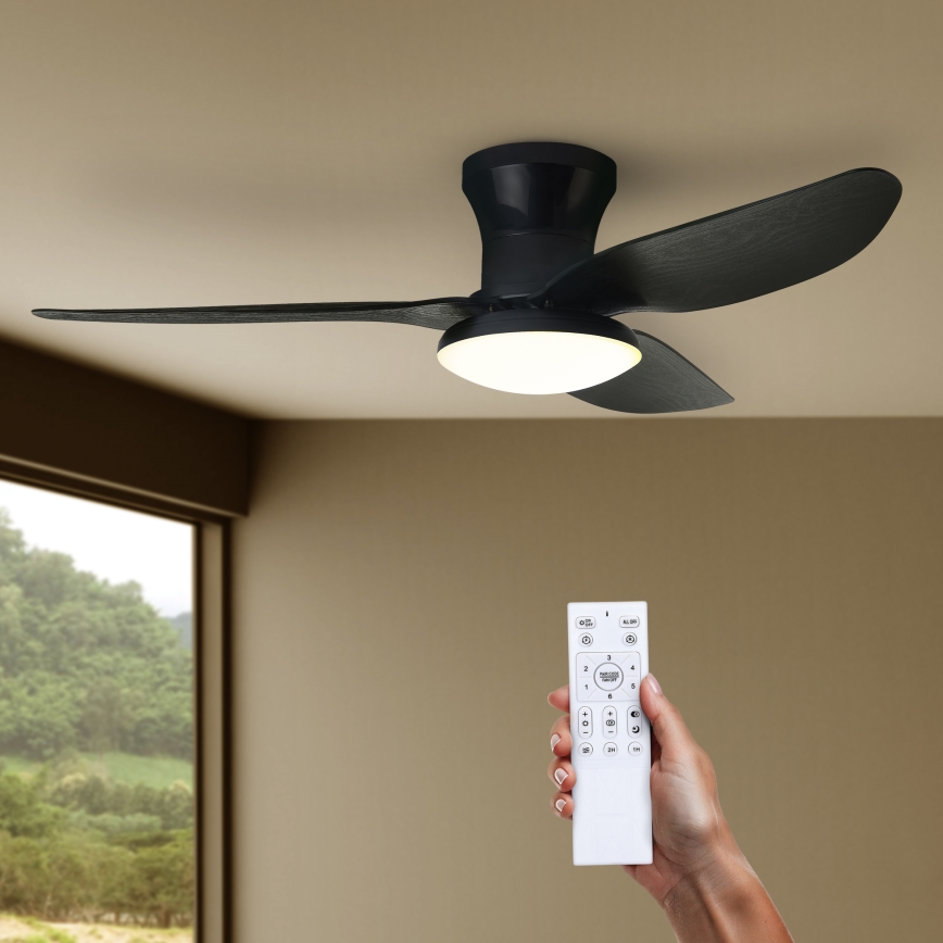 Brilagi - LED himmennettävä kattovalo LED/30W/230V 3000-6500K musta + kauko-ohjaus