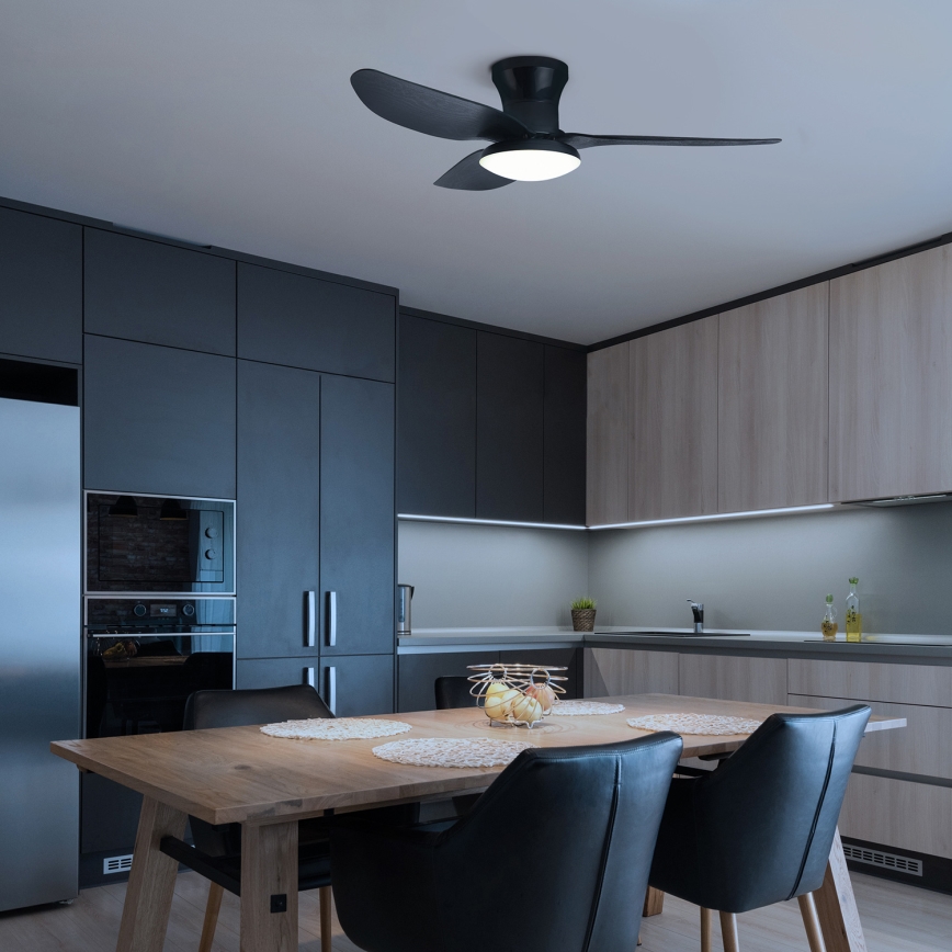 Brilagi - LED himmennettävä kattovalo LED/30W/230V 3000-6500K musta + kauko-ohjaus