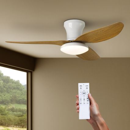 Brilagi - LED himmennettävä kattovalo LED/30W/230V 3000-6500K valkoinen/ruskea + kauko-ohjaus
