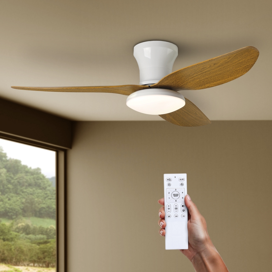 Brilagi - LED himmennettävä kattovalo LED/30W/230V 3000-6500K valkoinen/ruskea + kauko-ohjaus