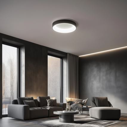 Brilagi - LED Himmennettävä kattovalo FALCON LED/40W/230V 3000-6500K musta + kauko-ohjain