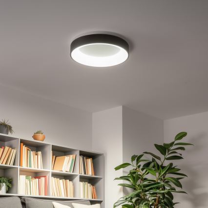 Brilagi - LED Himmennettävä kattovalo FALCON LED/40W/230V 3000-6500K musta + kauko-ohjain