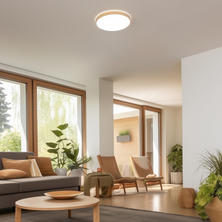 Brilagi - LED Himmennettävä kattovalo PINE LED/24W/230V 3000-6500K  + kauko-ohjain