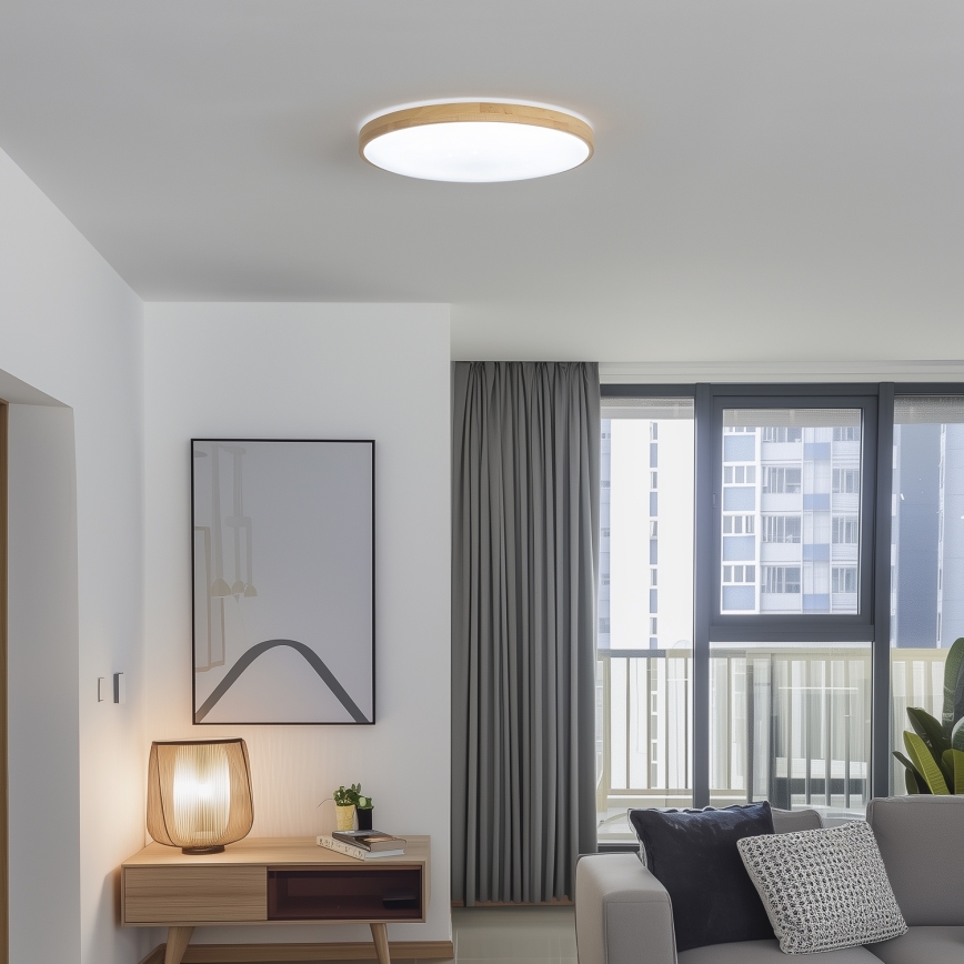 Brilagi - LED Himmennettävä kattovalo PINE LED/60W/230V 3000-6500K  + kauko-ohjain