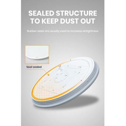 Brilagi - LED Himmennettävä kattovalo SMART LED/36W/230V 2700-6500K Wi-Fi Tuya + kaukosäädin