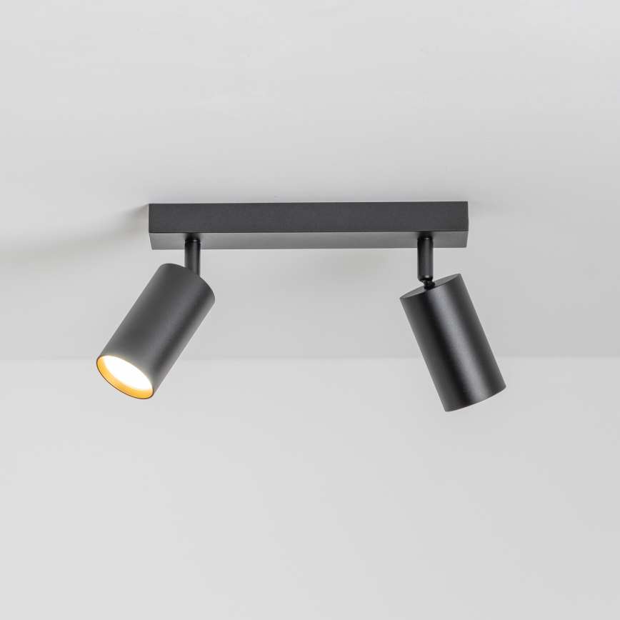 Brilagi - LED-himmennettävä kohdevalaisin SELE 2xGU10/6,5W/230V 2700-6500K musta/kultainen