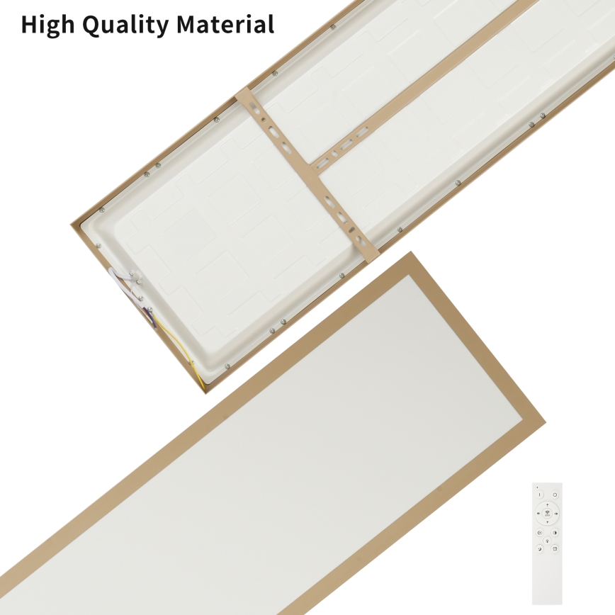 Brilagi - LED himmennettävä kylpyhuoneen kattovalaisin FRAME SMART LED/50W/230V 120x30 cm 3000-6000K IP44 beige + kaukosäädin