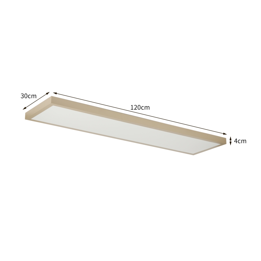 Brilagi - LED himmennettävä kylpyhuoneen kattovalaisin FRAME SMART LED/50W/230V 120x30 cm 3000-6000K IP44 beige + kaukosäädin
