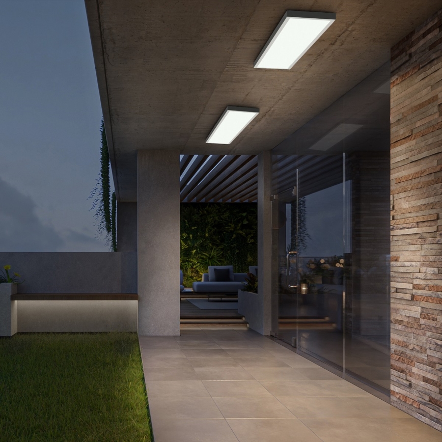 Brilagi - LED-himennettävä kylpyhuoneen kattovalaisin FRAME SMART LED/50W/230V 120x30 cm 3000-6000K IP44 valkoinen + kaukosäädin